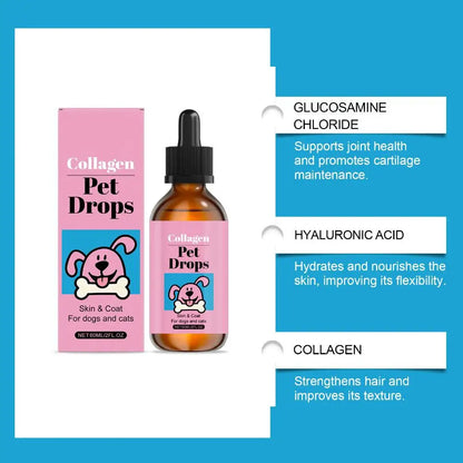 Pet Collagen Liquid Drops 60ml – Healthy Fur & Skin Support