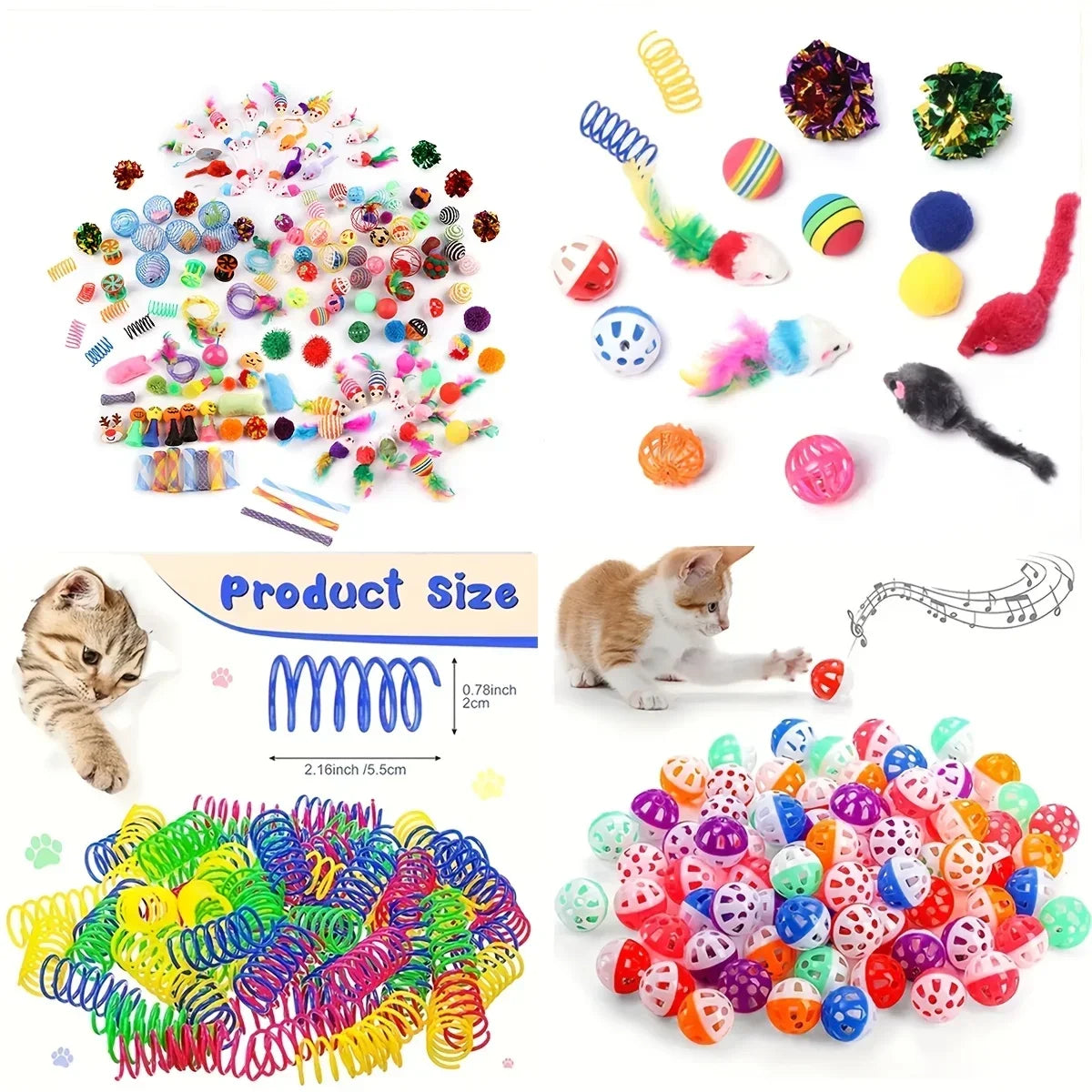 Mixed Pack Cat Toys (56/28/14 pcs)