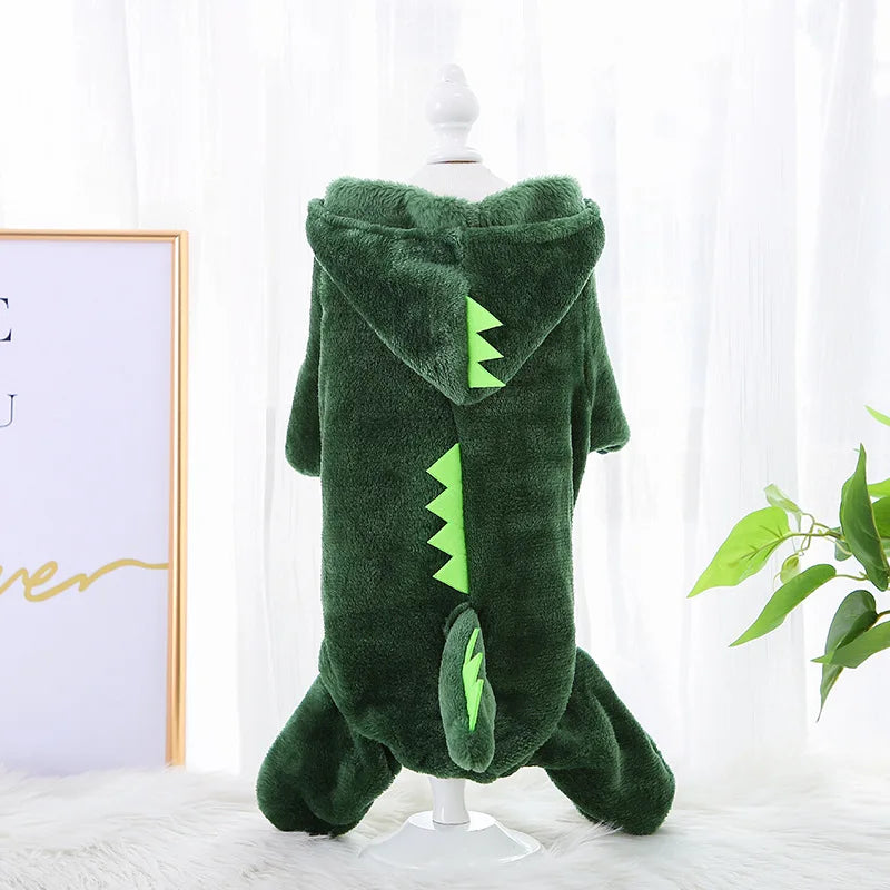 Warm Fleece Dog Hoodie for Small Dogs & Cats