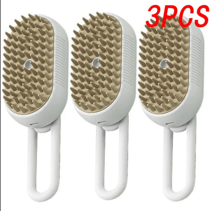 3-in-1 Electric Pet Grooming Brush – Hair Removal