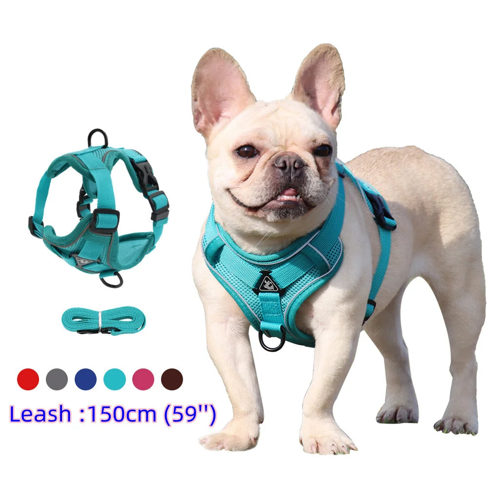 Dog Walking Harness for French Bulldog Pug