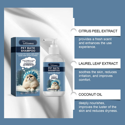 100ml Pet Shampoo – Gentle Moisturizing for Dogs & Cats