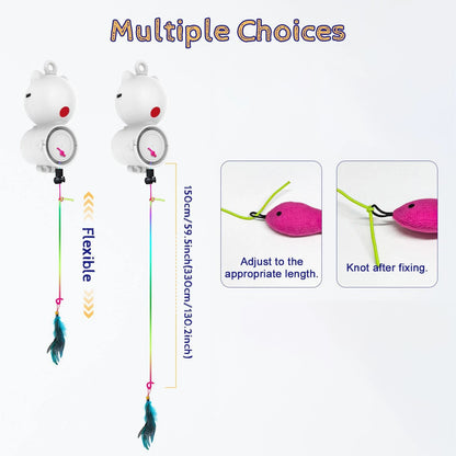 Automatic Feather & Laser Interactive Cat Toy