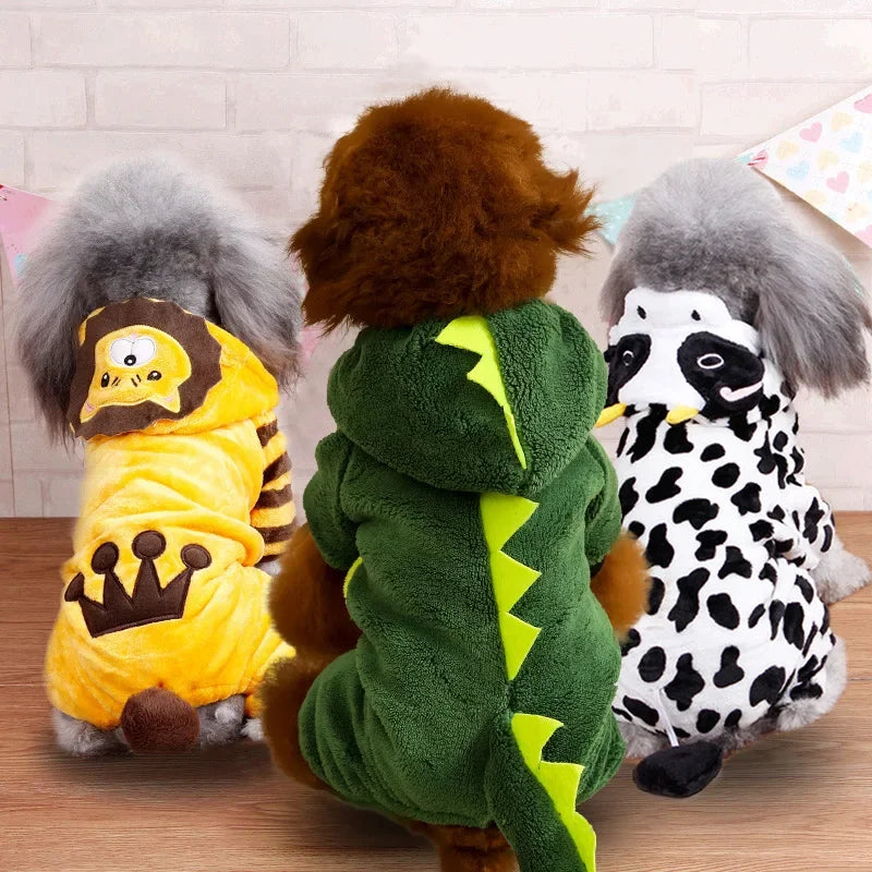 Soft Fleece Pet Hoodie for Small Dogs & Cats