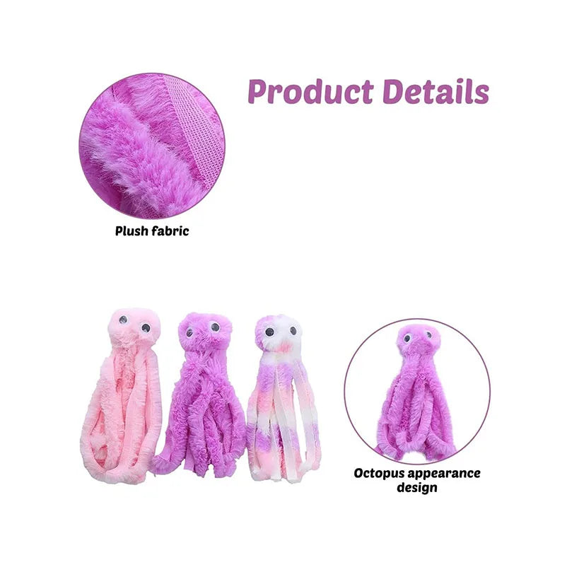 Plush Octopus Cat Toy for Kittens