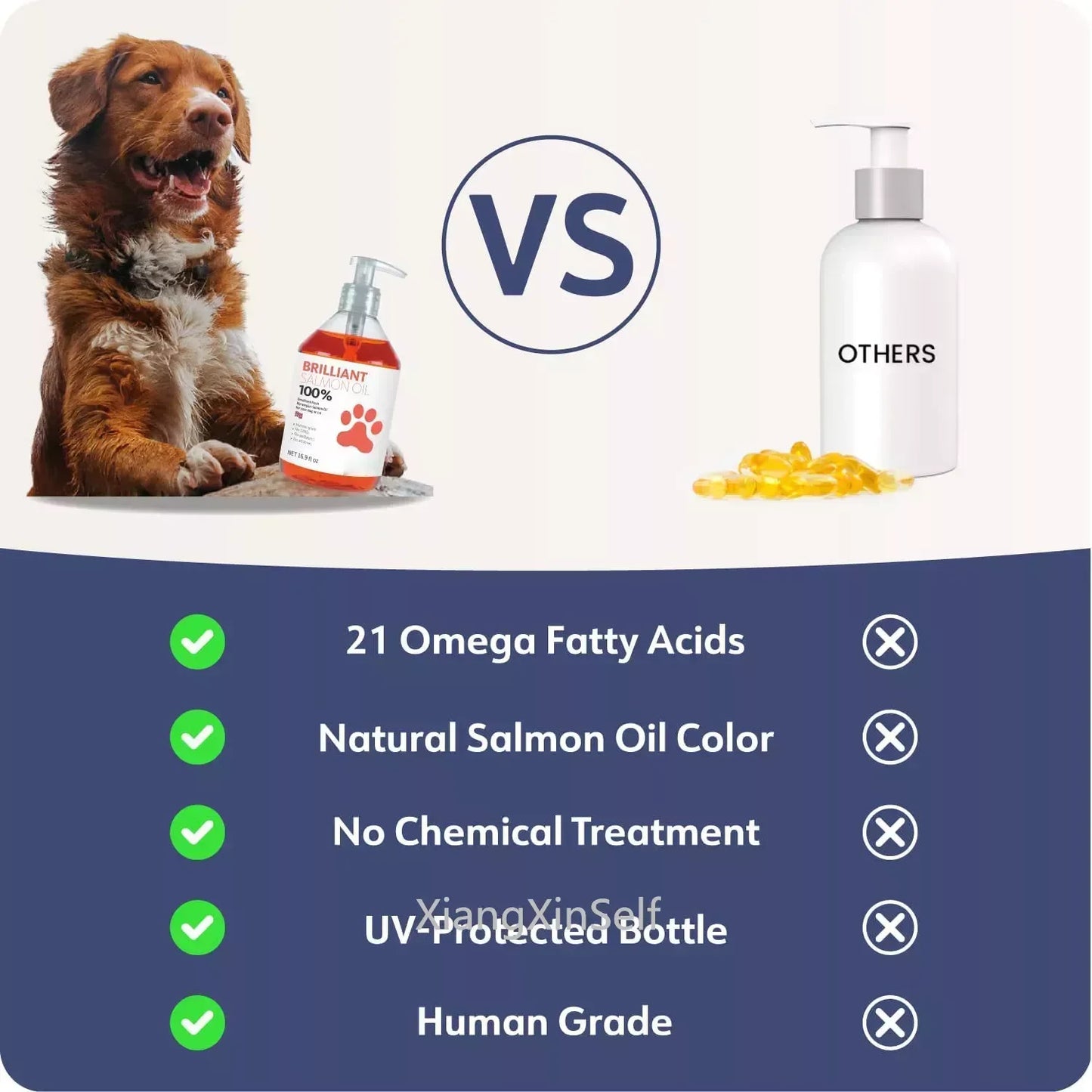 500ml Salmon Oil for Pets – Skin & Coat Support