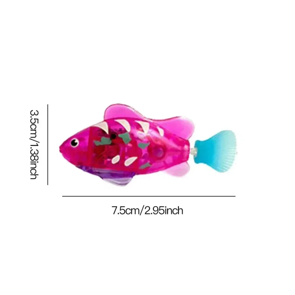 LED Inductive Swimming Robot Fish Cat Toy