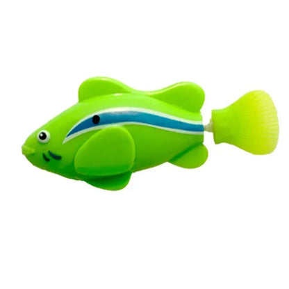 LED Inductive Swimming Robot Fish Cat Toy