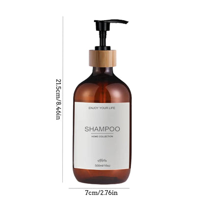 500ml Shampoo & Conditioner Pump Bottles – 3 Pack