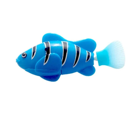 LED Inductive Swimming Robot Fish Cat Toy