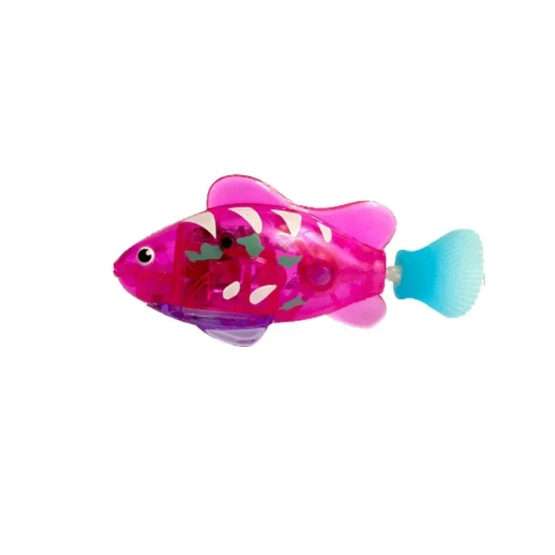 LED Inductive Swimming Robot Fish Cat Toy