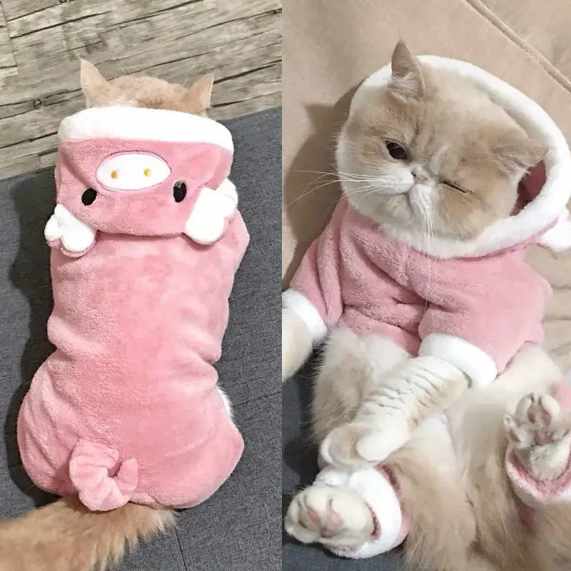 Soft Fleece Pet Hoodie for Small Dogs & Cats