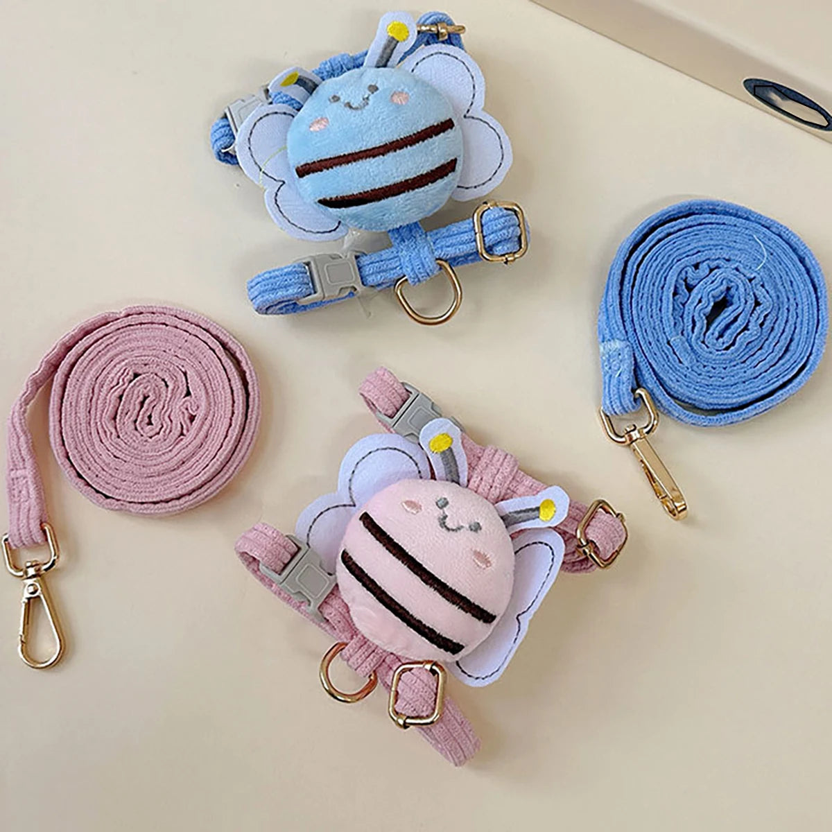 Cute Bee Pet Harness and Leash Set