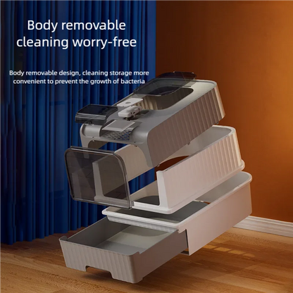 Foldable Cat Litter Box with Scoop – Top Exit