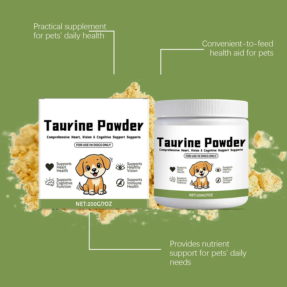 Dog Taurine Powder 200g – Heart & Vision Support