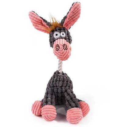 Animal-Shaped Plush Squeaky Dog Toy