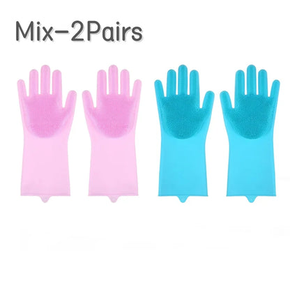 Dog & Cat Bathing Glove – Silicone Scrubber