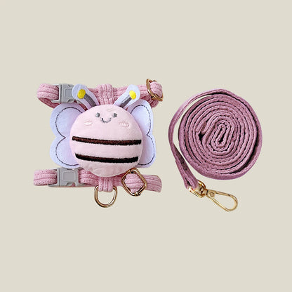 Cute Bee Pet Harness and Leash Set