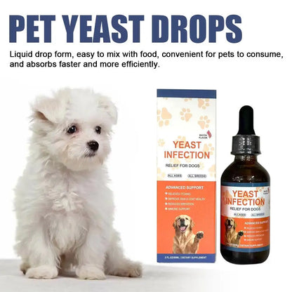Pet Yeast Drops 60ml – Digestive & Skin Health Supplement