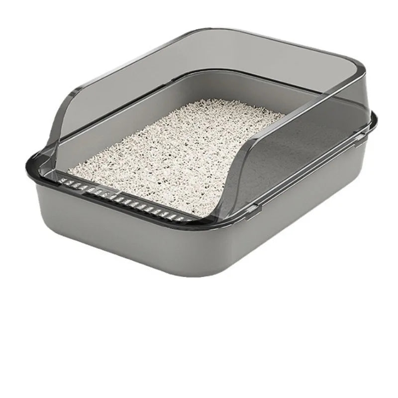 Semi-Enclosed Cat Litter Box – Anti-Splash Design