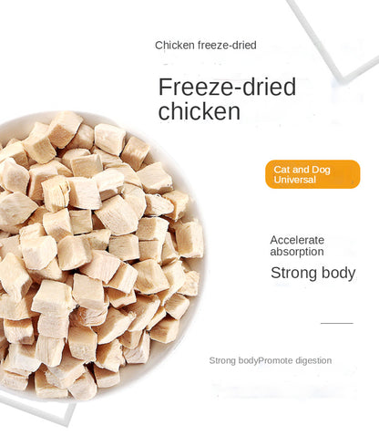 Freeze-Dried Chicken Pieces Cat & Dog Treats