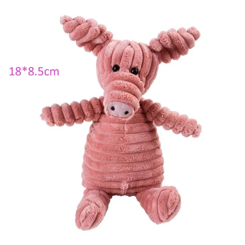 Animal-Shaped Plush Squeaky Dog Toy