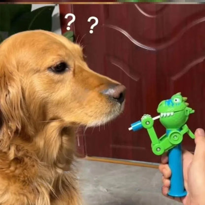 Dinosaur Robot Cat Teaser Stick Toy