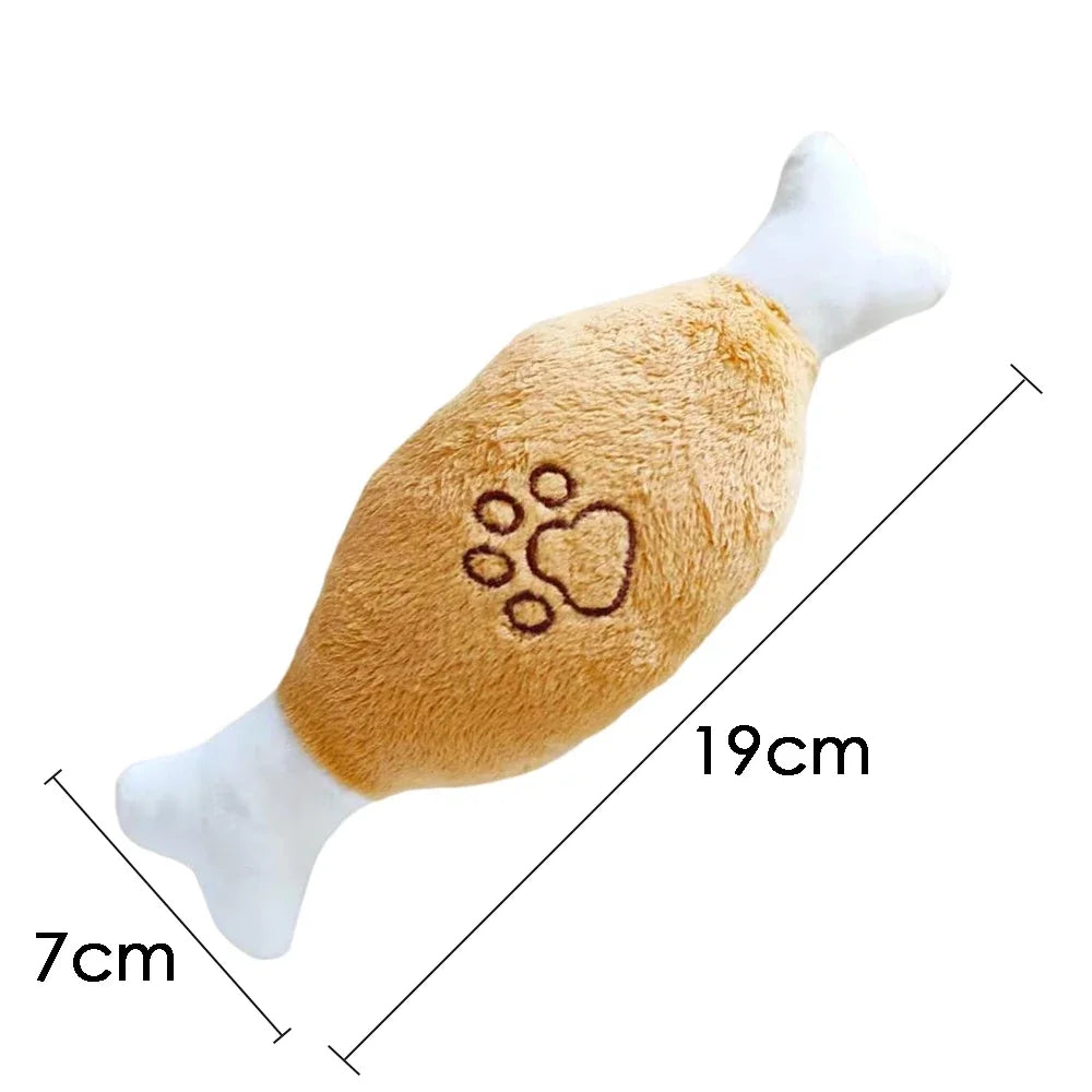 Animal-Shaped Plush Squeaky Dog Toy