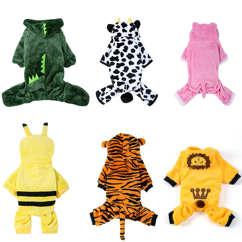 Soft Fleece Pet Hoodie for Small Dogs & Cats
