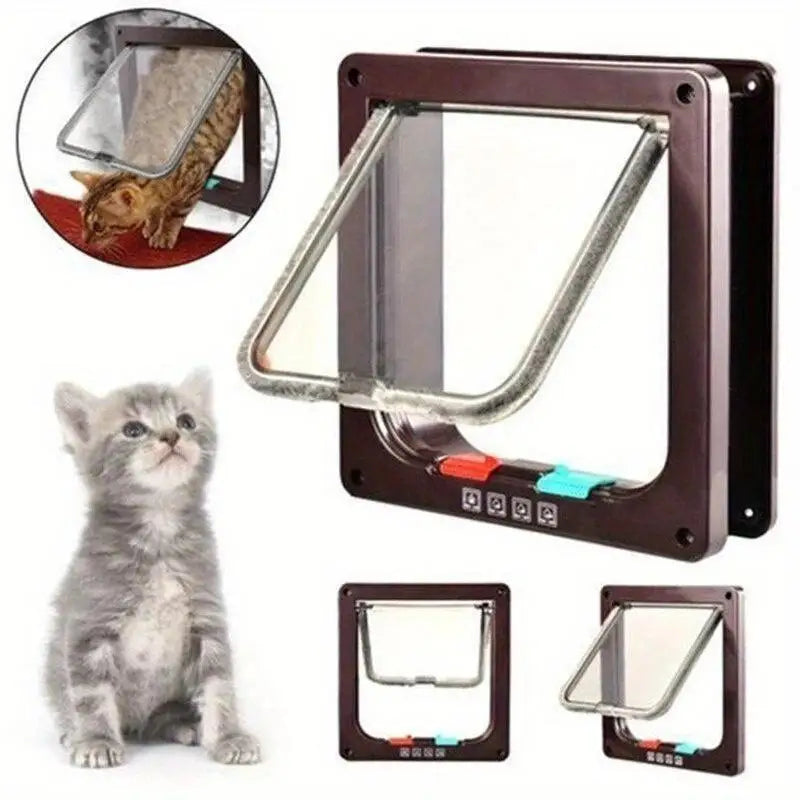 Two-Way Pet Door – Cat & Dog Flap for Glass