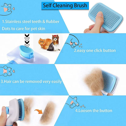 Dog & Cat Hair Remover Brush – Grooming Tool