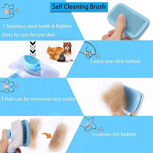 Dog & Cat Hair Remover Brush – Grooming Tool