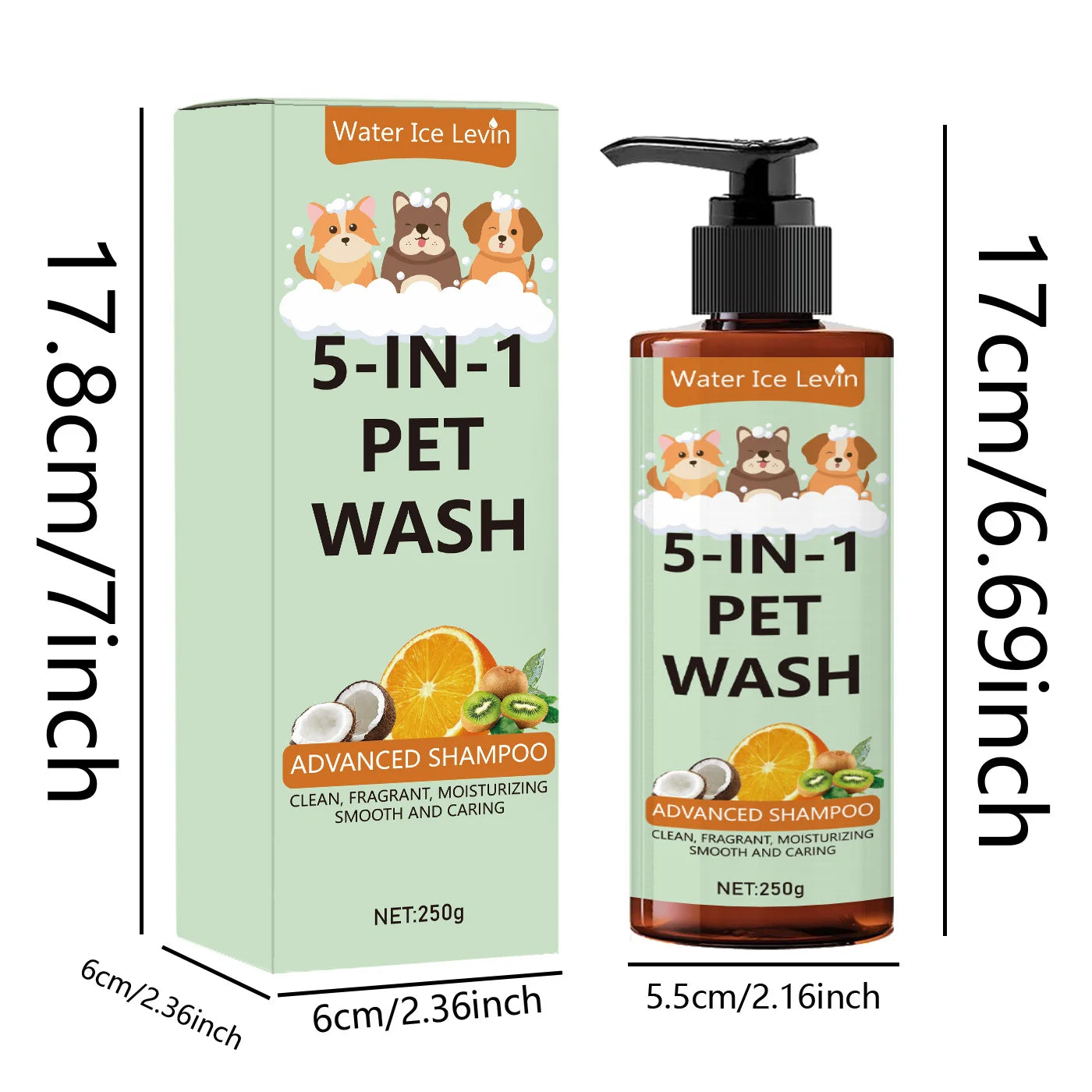 Coconut Pet Shampoo 5-in-1 – Dog & Cat Care