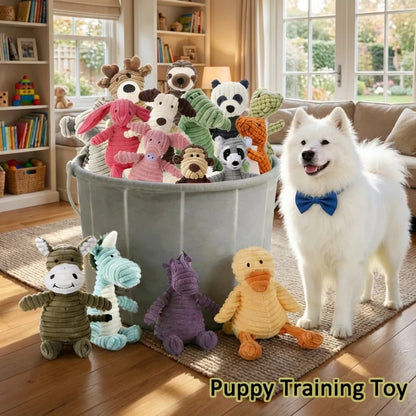 Plush Squeaky Dog Toy for Puppies