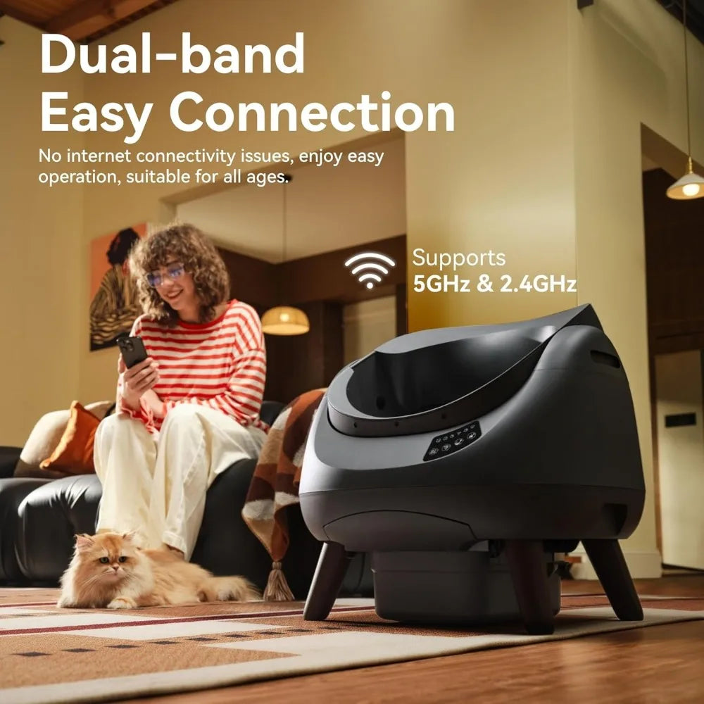 AI Self-Cleaning Cat Litter Box