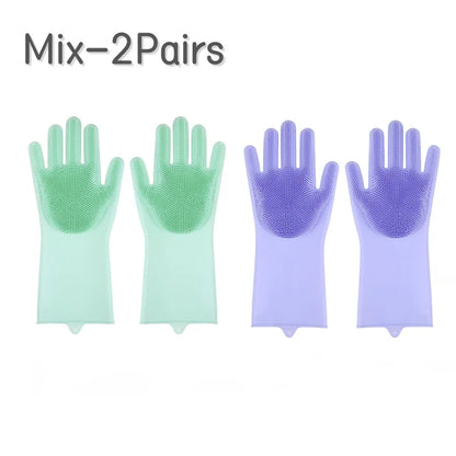 Dog & Cat Bathing Glove – Silicone Scrubber