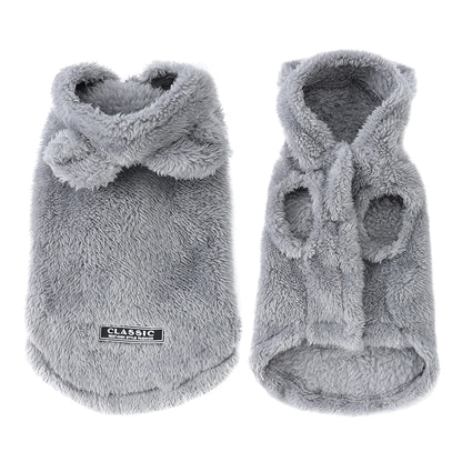 Cute Fleece Dog Hoodie for Dogs & Cats