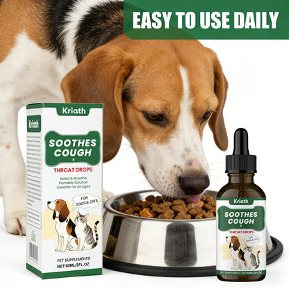 Pet Herbal Throat Support Liquid – Respiratory Care for Dogs