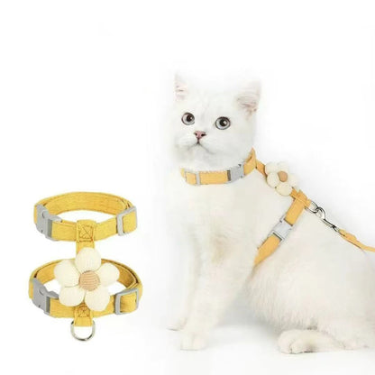 Adjustable Cat and Dog Harness Set