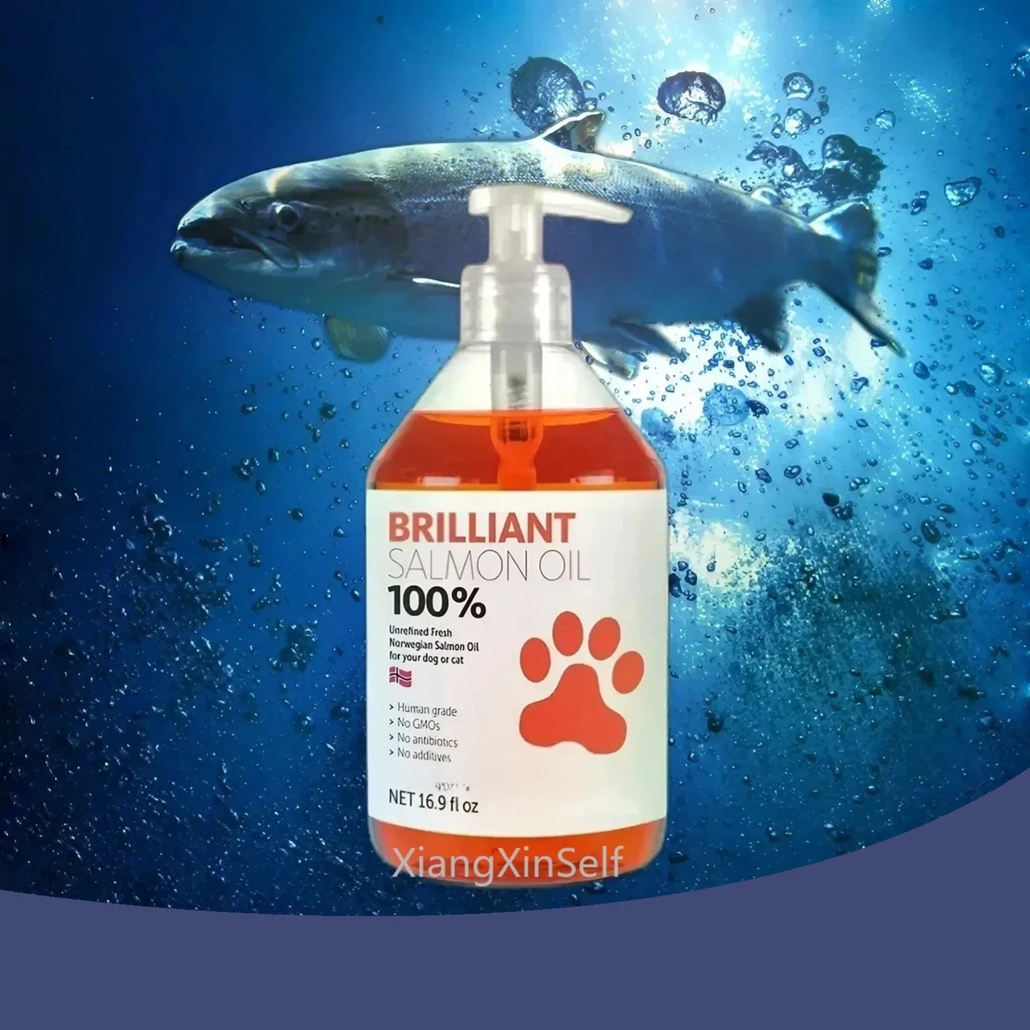 500ml Salmon Oil for Pets – Skin & Coat Support