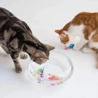 LED Inductive Swimming Robot Fish Cat Toy