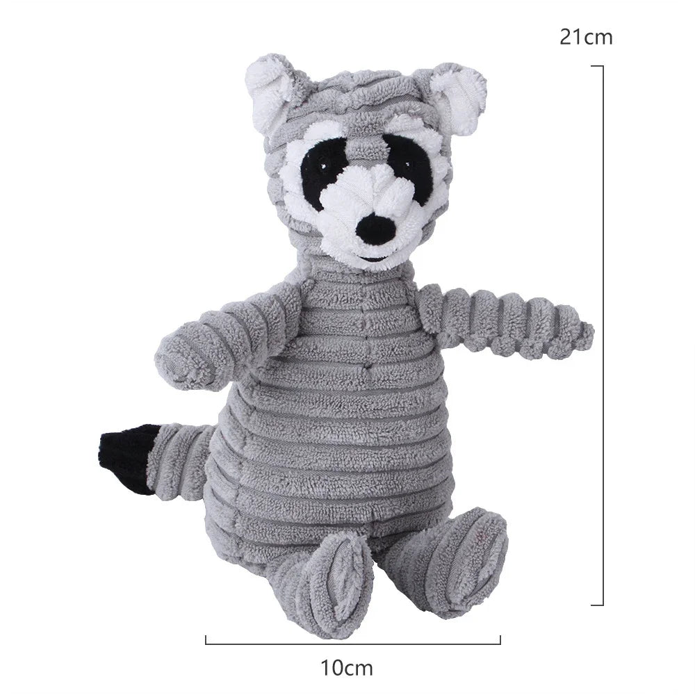 Animal-Shaped Plush Squeaky Dog Toy