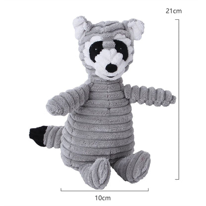 Animal-Shaped Plush Squeaky Dog Toy